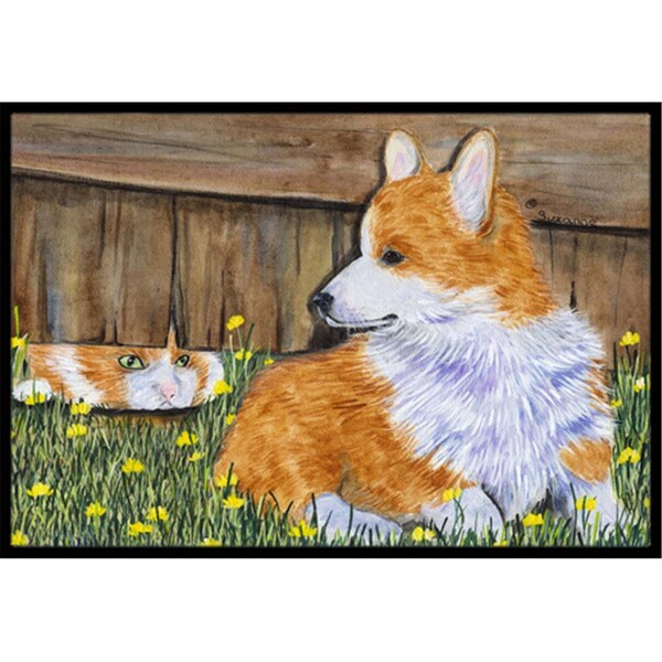 Carolines Treasures Corgi Doormat - 24 x 36 in. SS8213JMAT - main